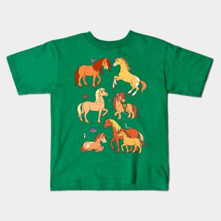 Pony Foals Horses Kids T-Shirt
